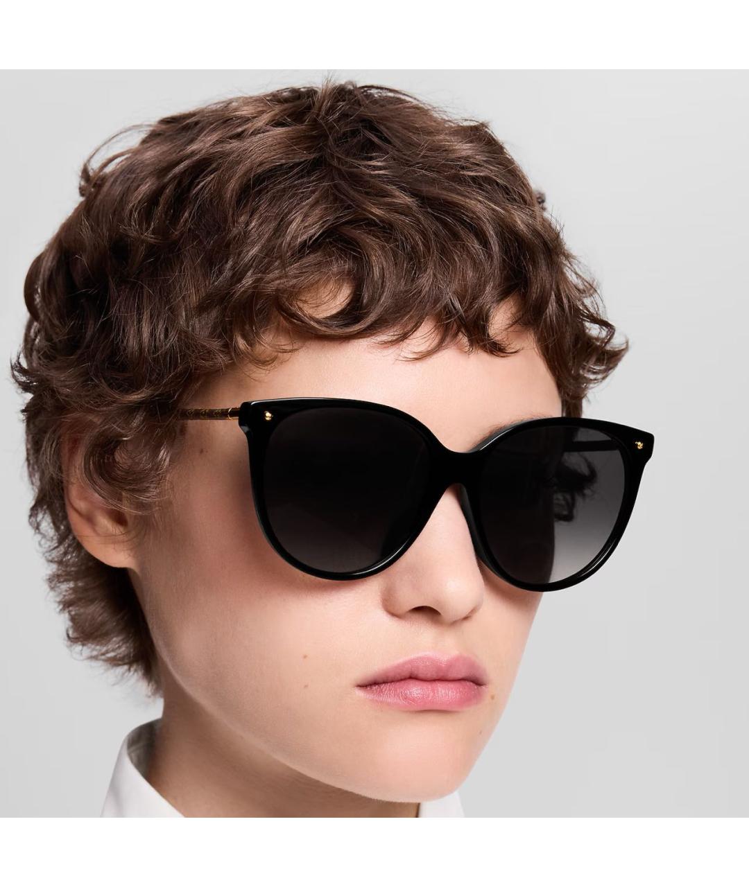 LOUIS VUITTON Черные пластиковые солнцезащитные очки, фото 5