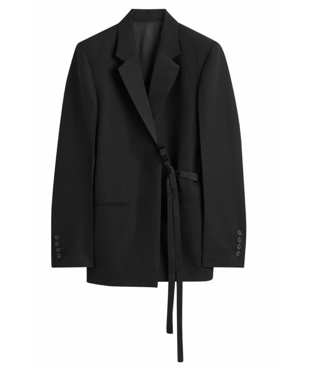 TOTEME Черный хлопко-эластановый жакет/пиджак, фото 4