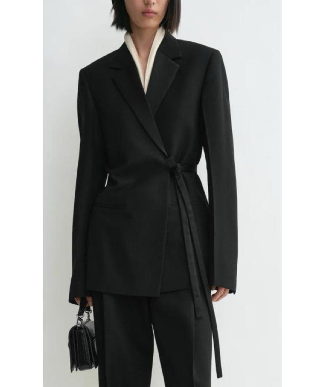 TOTEME Черный хлопко-эластановый жакет/пиджак, фото 3