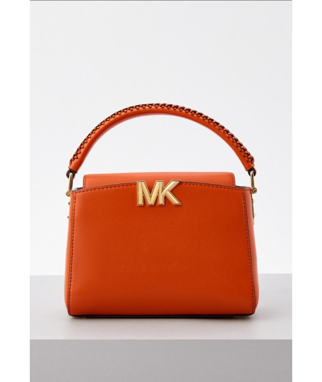 MICHAEL KORS Красная кожаная сумка через плечо, фото 10