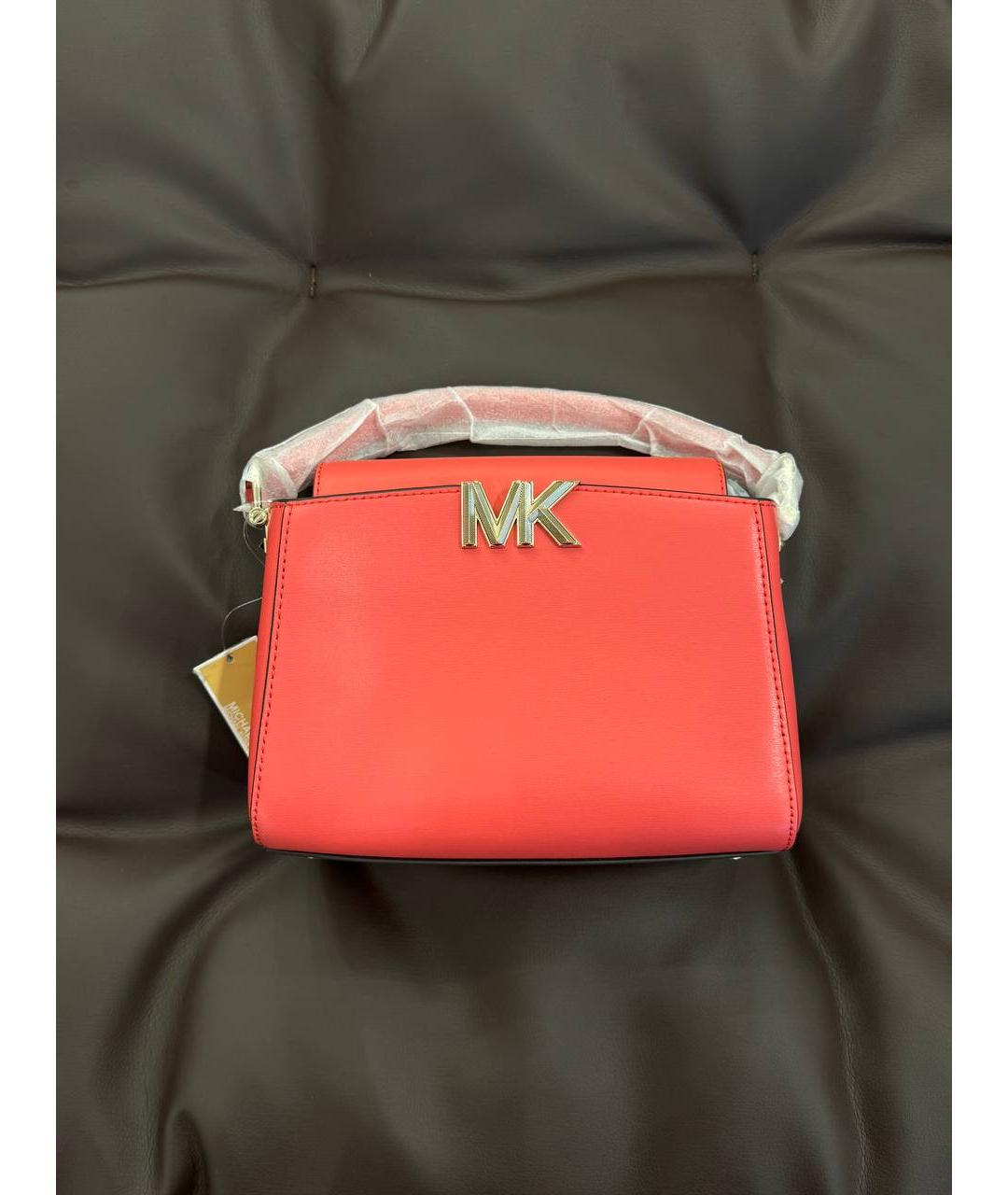 MICHAEL KORS Красная кожаная сумка через плечо, фото 2