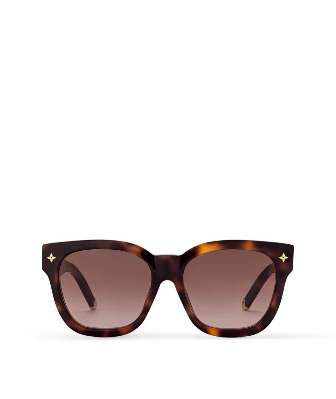 LOUIS VUITTON Коричневые пластиковые солнцезащитные очки, фото 2