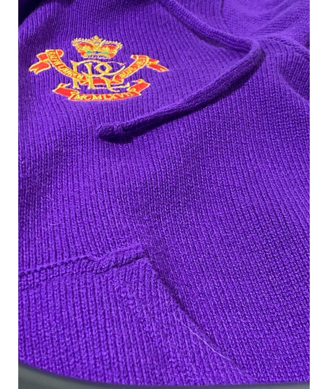 RALPH LAUREN Фиолетовый кашемировый кардиган, фото 4