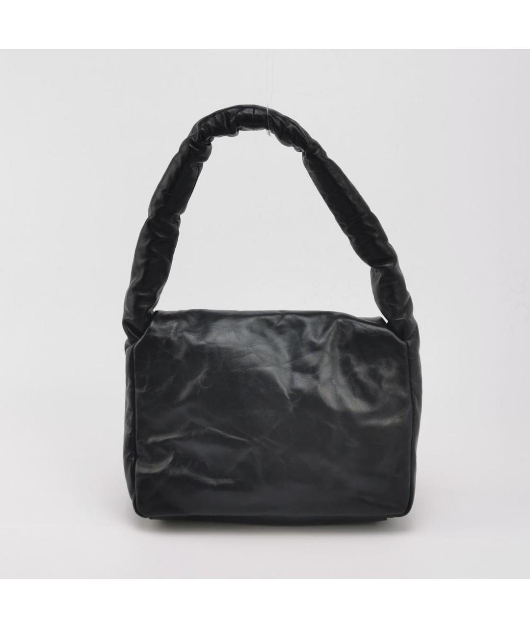 BALENCIAGA Черная кожаная сумка через плечо, фото 4