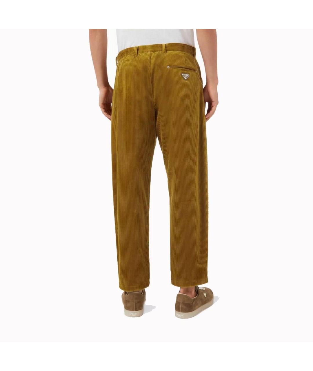PRADA Желтые повседневные брюки, фото 2