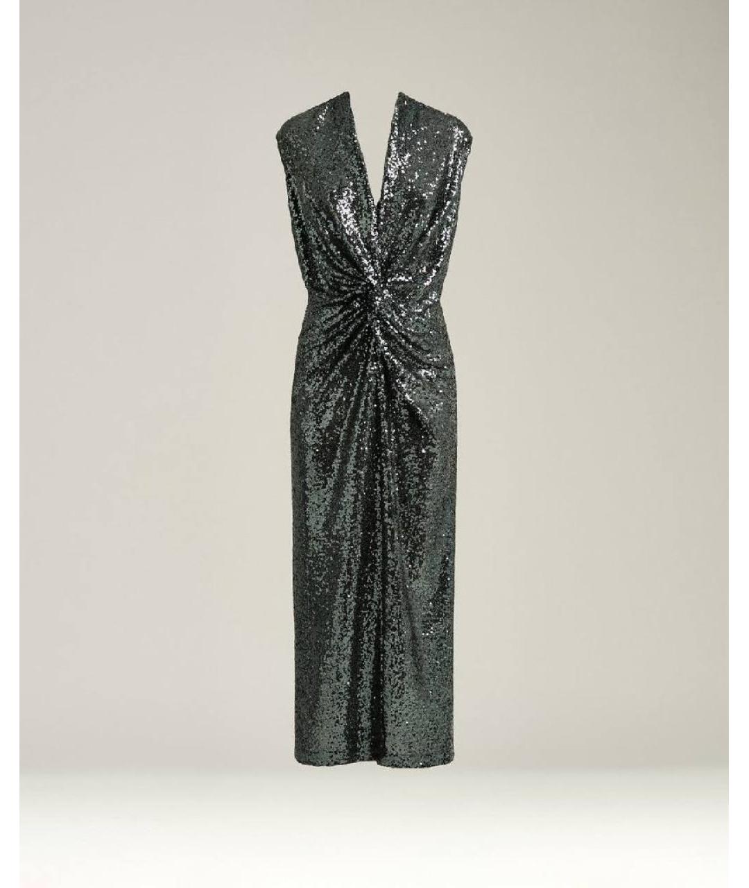 KITON Серое полиамидовое коктейльное платье, фото 7