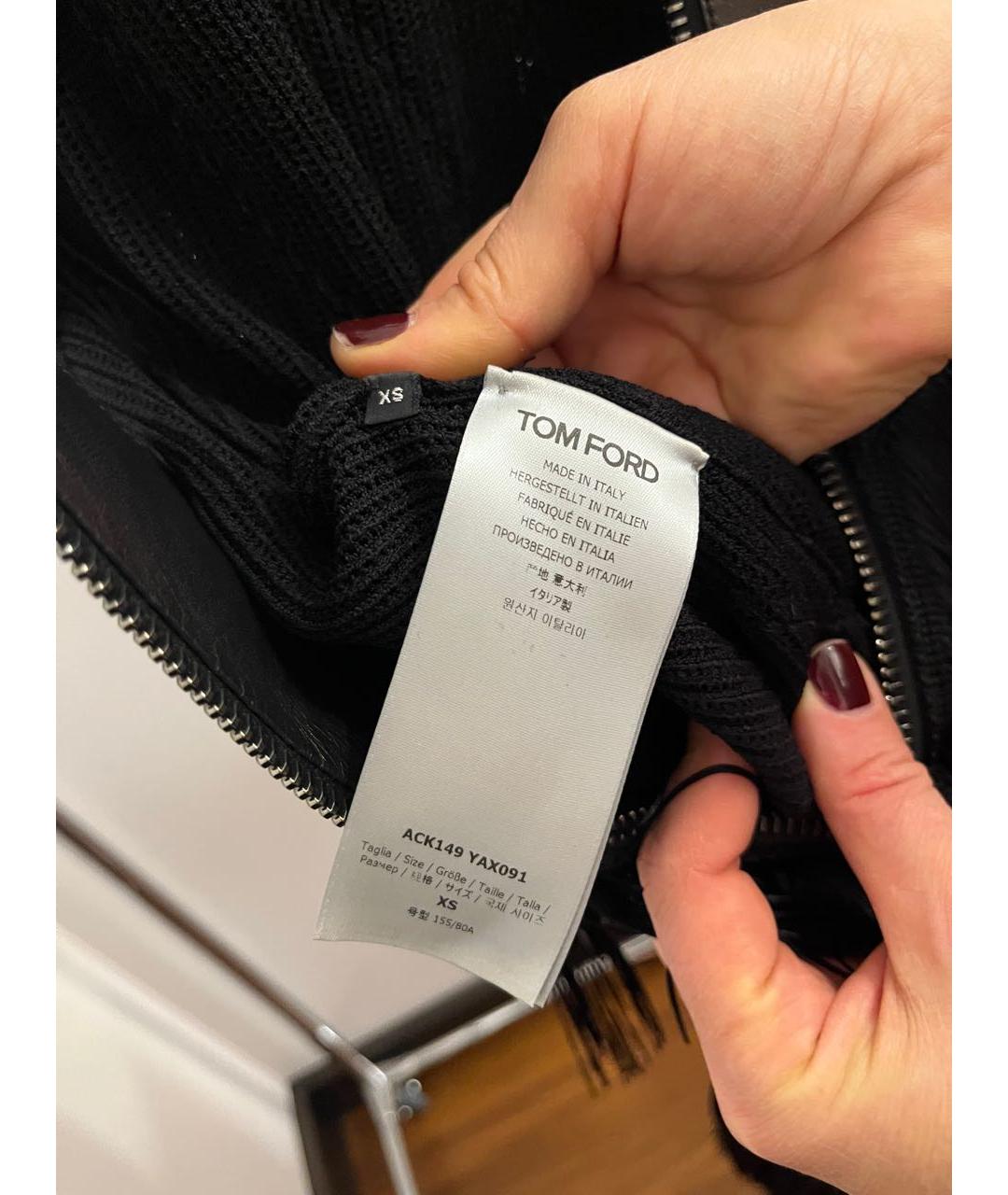 TOM FORD Черное вискозное вечернее платье, фото 7