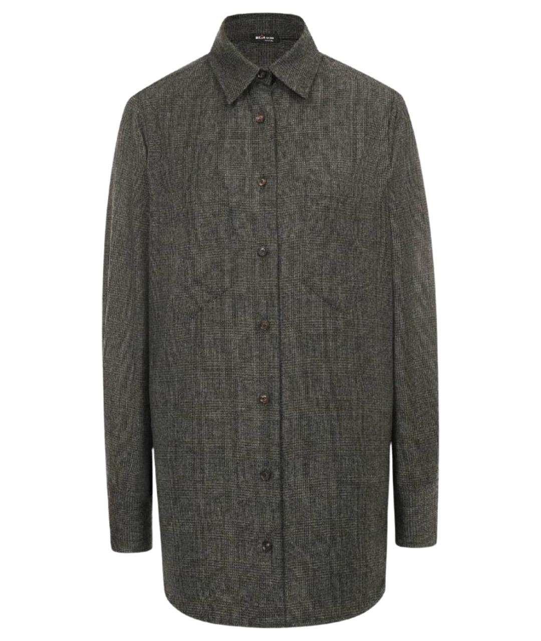 KITON Хаки шерстяная рубашка, фото 1