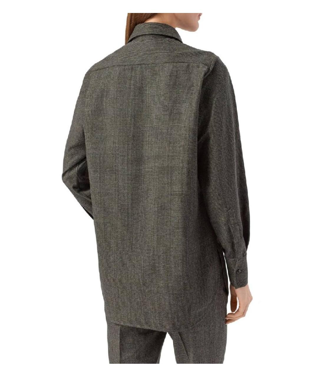 KITON Хаки шерстяная рубашка, фото 2