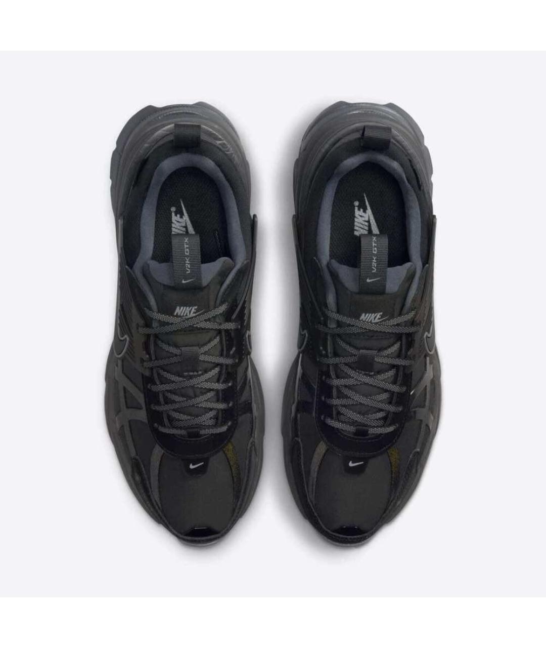 NIKE Черные текстильные низкие кроссовки / кеды, фото 3