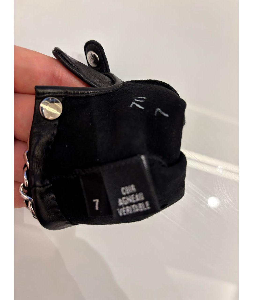 CHANEL Черные кожаные перчатки, фото 5