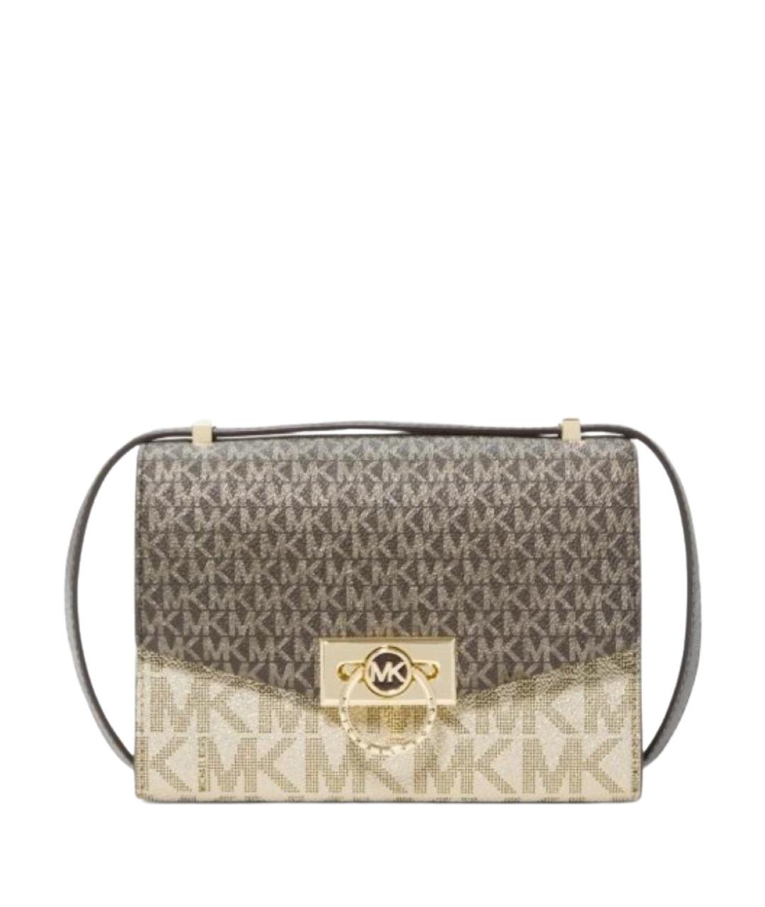 MICHAEL KORS Бежевая кожаная сумка через плечо, фото 1