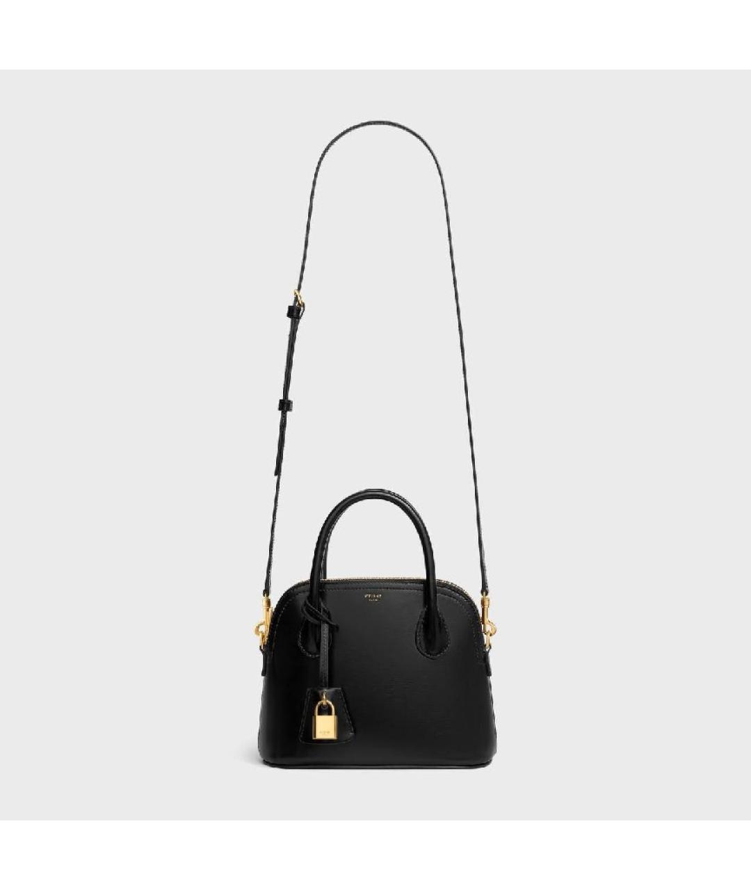 CELINE Черная кожаная сумка через плечо, фото 2