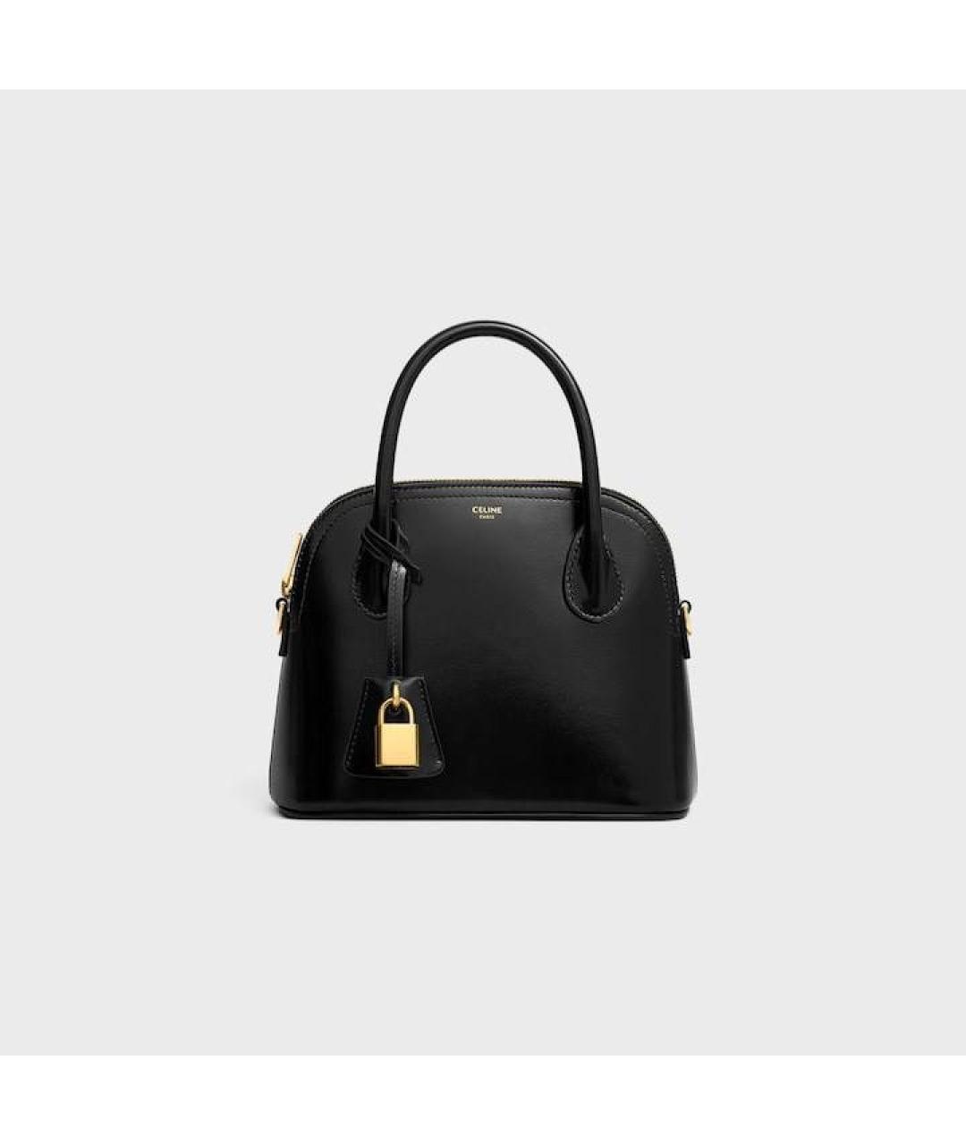 CELINE Черная кожаная сумка через плечо, фото 7