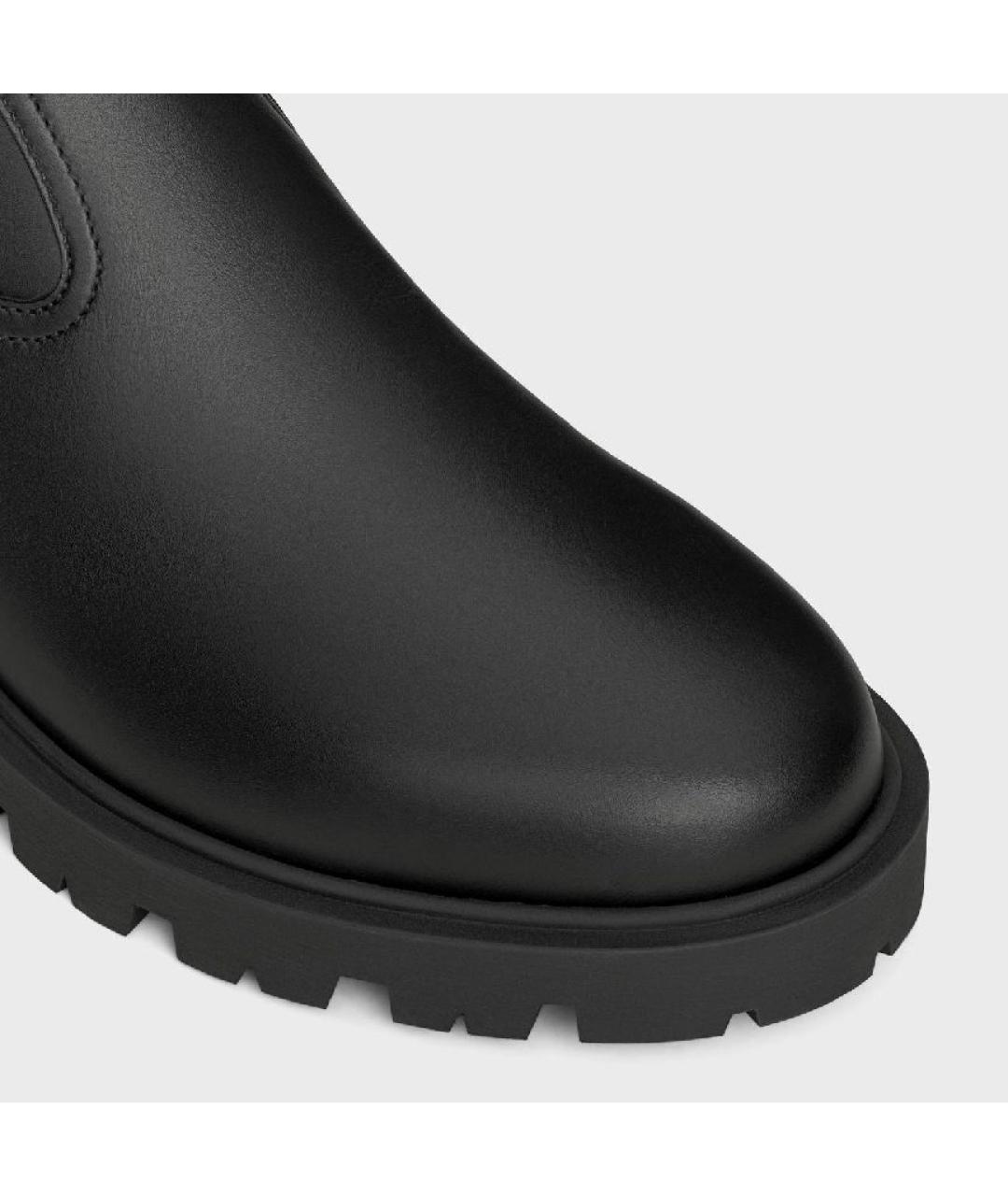 CELINE Черные ботинки из лакированной кожи, фото 4