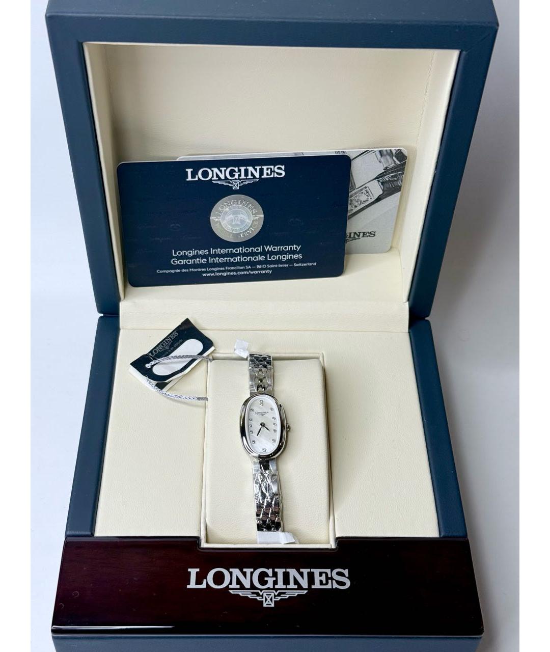 LONGINES Серебряные металлические часы, фото 4
