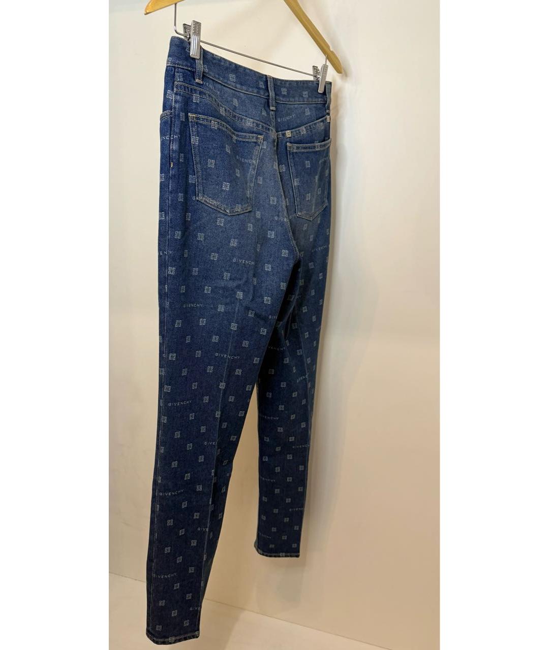 GIVENCHY Темно-синие хлопко-эластановые прямые джинсы, фото 4