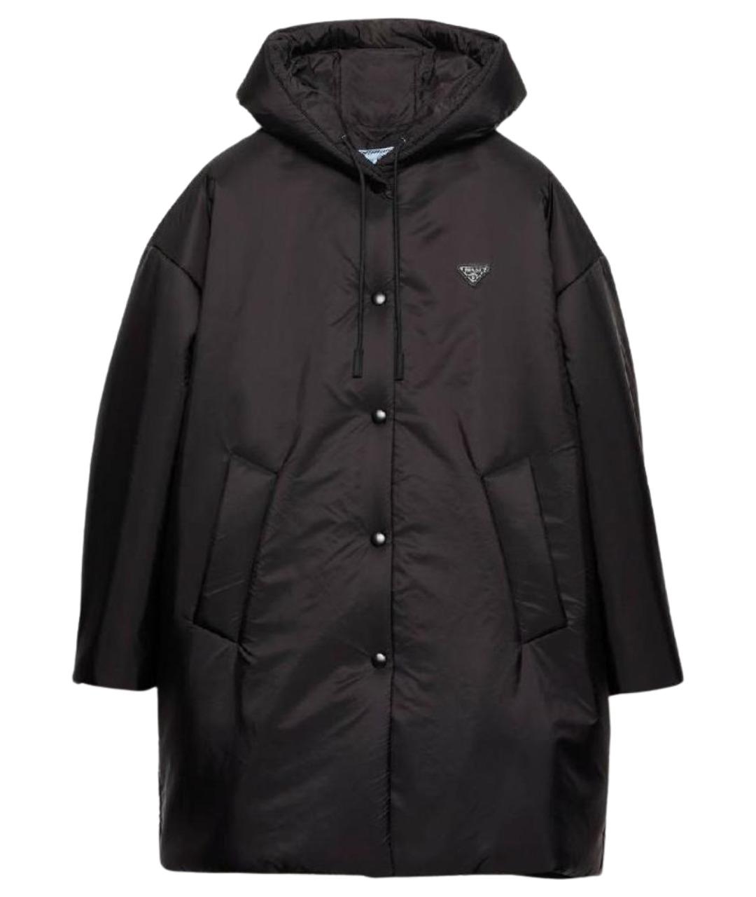 PRADA Черный полиамидовый пуховик, фото 1