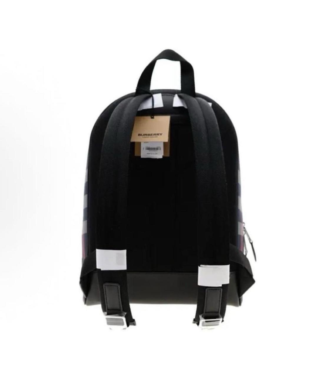 BURBERRY Темно-синий кожаный рюкзак, фото 3