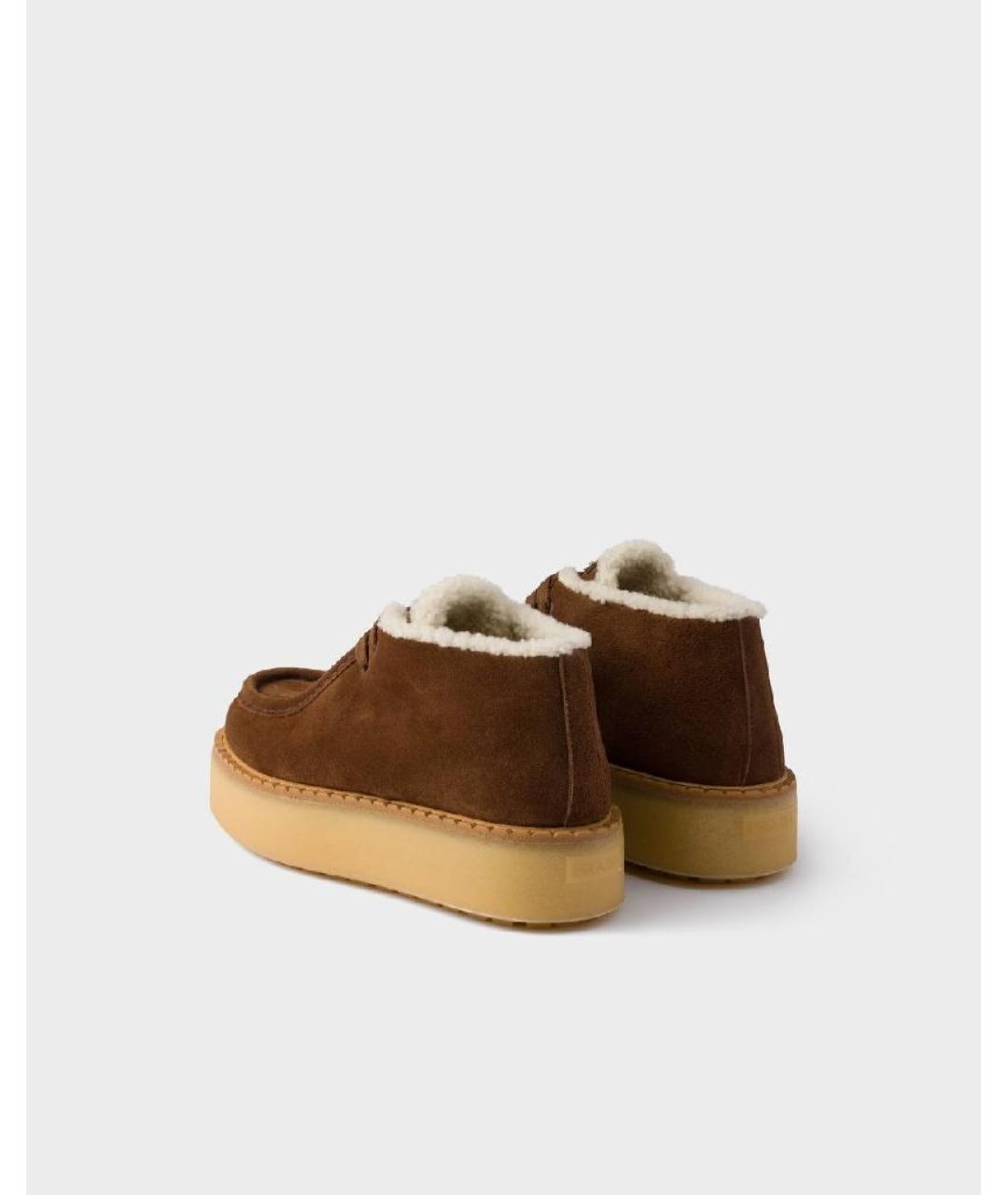 CELINE Горчичные ботинки из искусственной кожи, фото 4