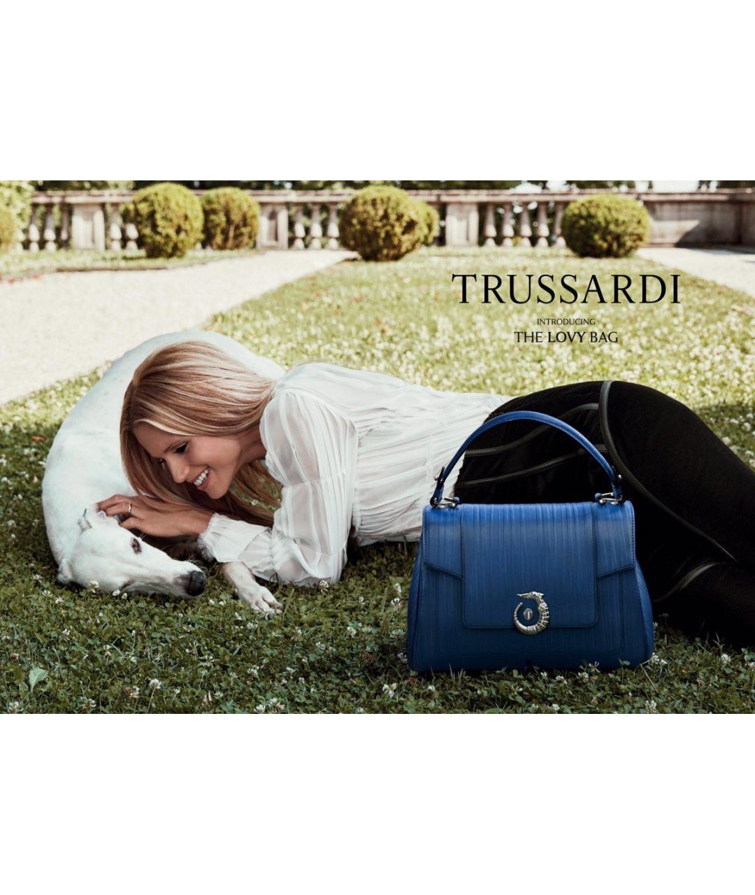 TRUSSARDI Коричневый кожаный кошелек, фото 7
