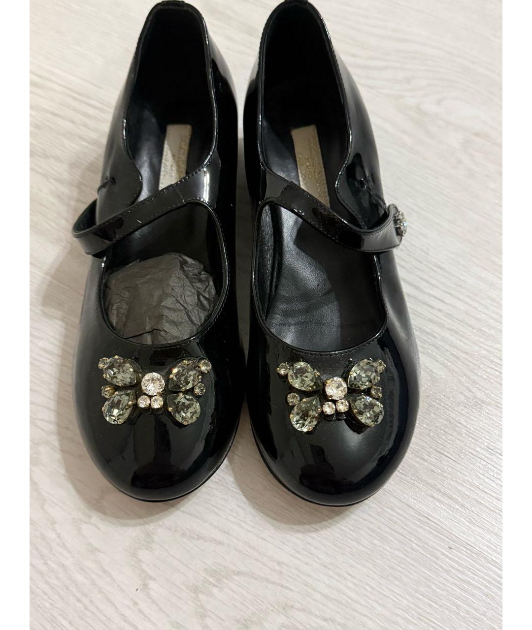 DOLCE&GABBANA Черные туфли из лакированной кожи, фото 8