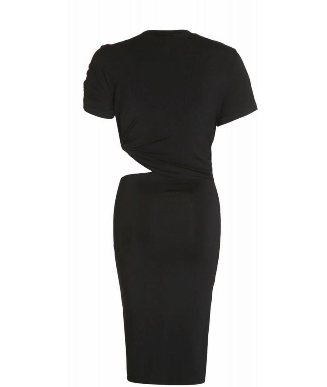 MAGDA BUTRYM Черное вискозное коктейльное платье, фото 3