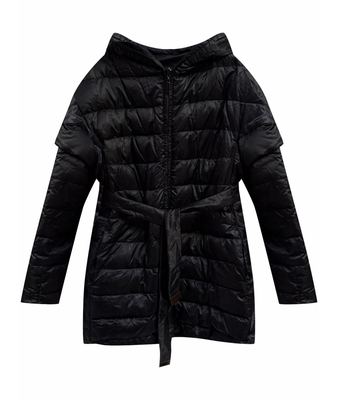 'S MAX MARA Темно-синий полиамидовый пуховик, фото 1