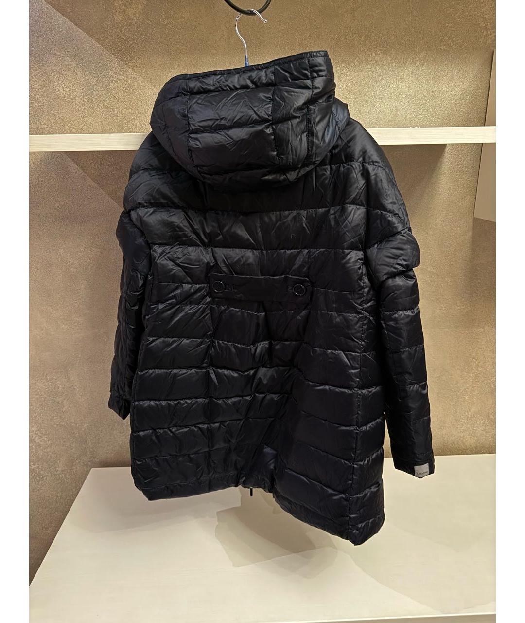 'S MAX MARA Темно-синий полиамидовый пуховик, фото 6