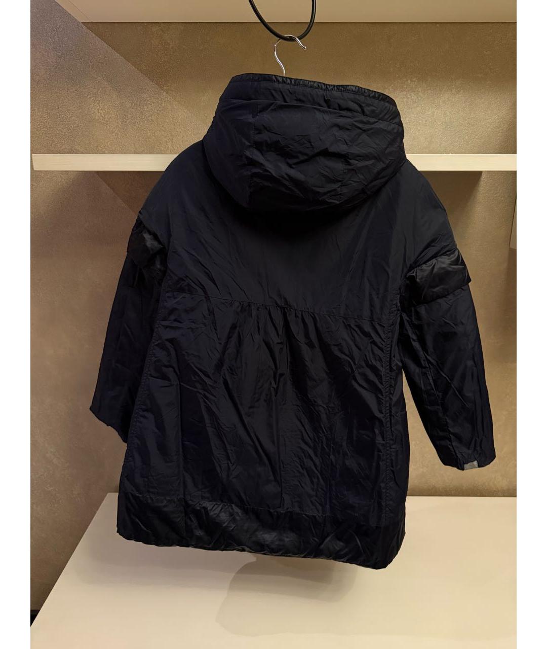 'S MAX MARA Темно-синий полиамидовый пуховик, фото 5