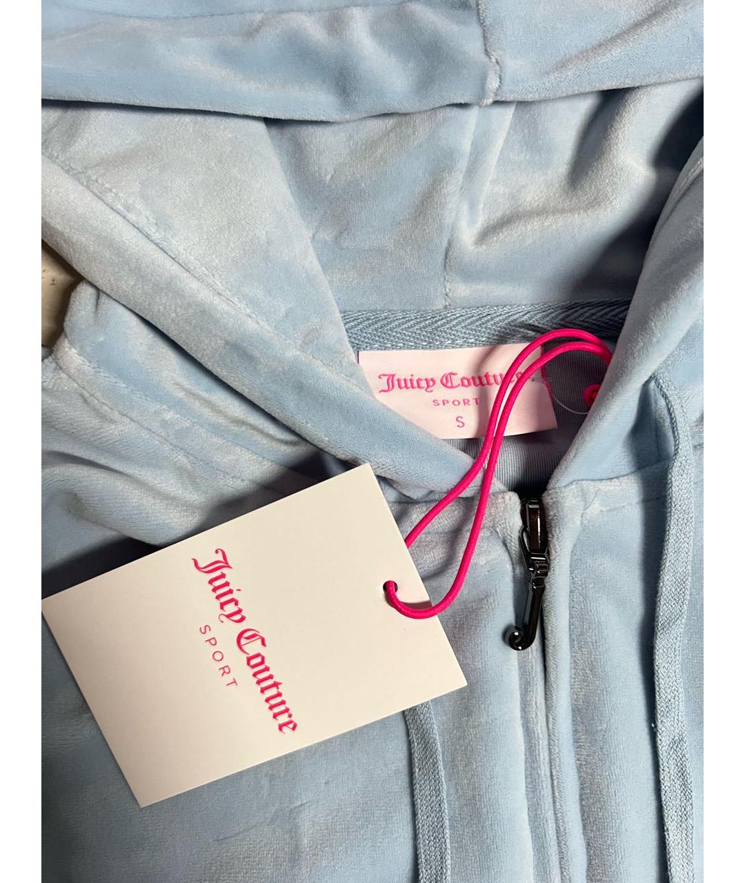 JUICY COUTURE Голубой велюровый спортивные костюмы, фото 5