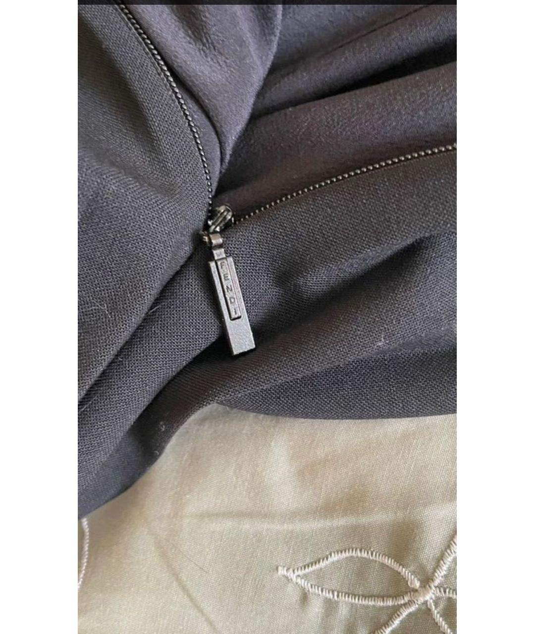 FENDI Черная шерстяная юбка мини, фото 4