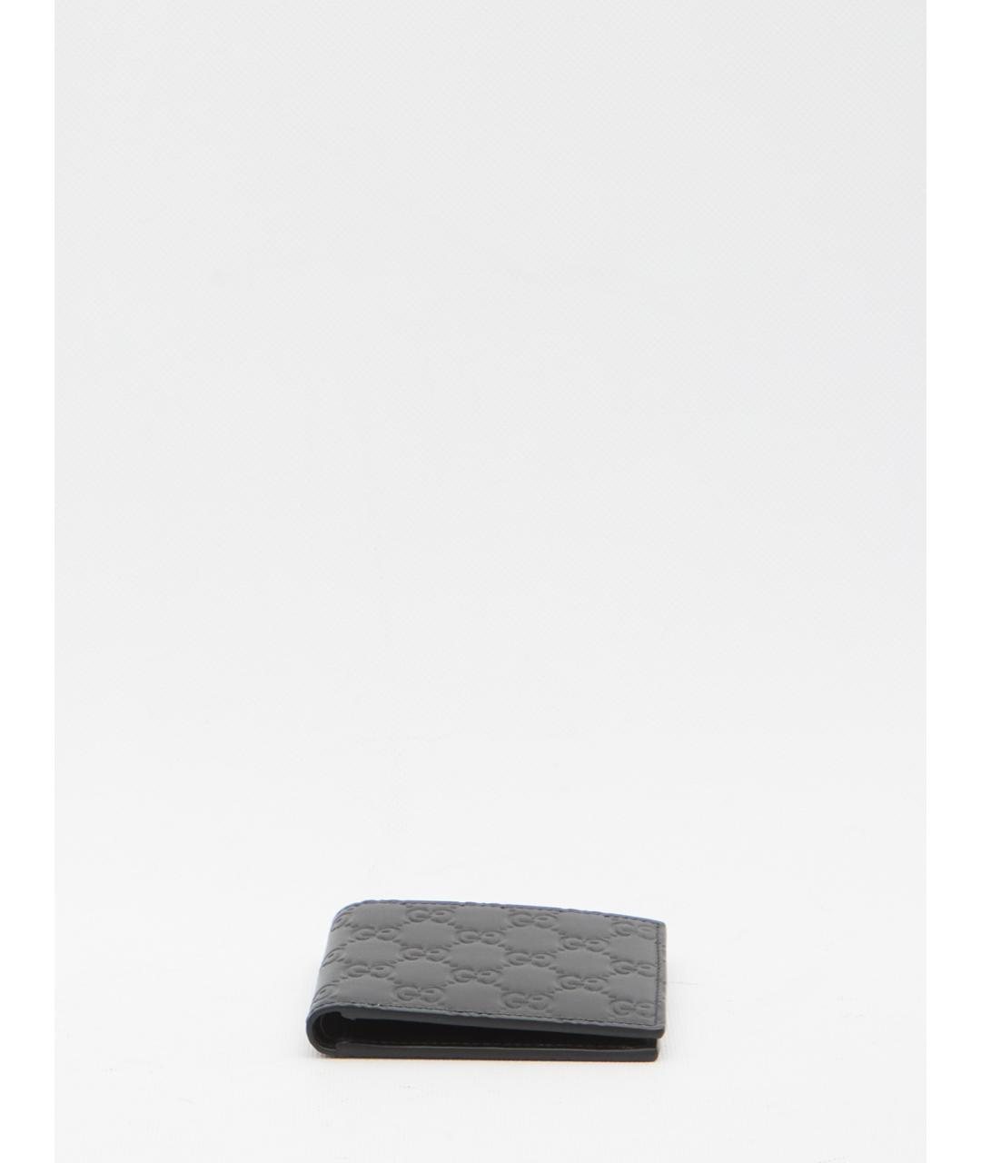 GUCCI Черный кожаный кошелек, фото 3
