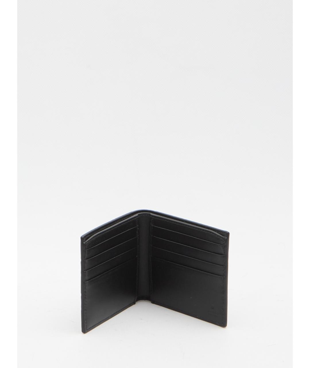 GUCCI Черный кожаный кошелек, фото 4