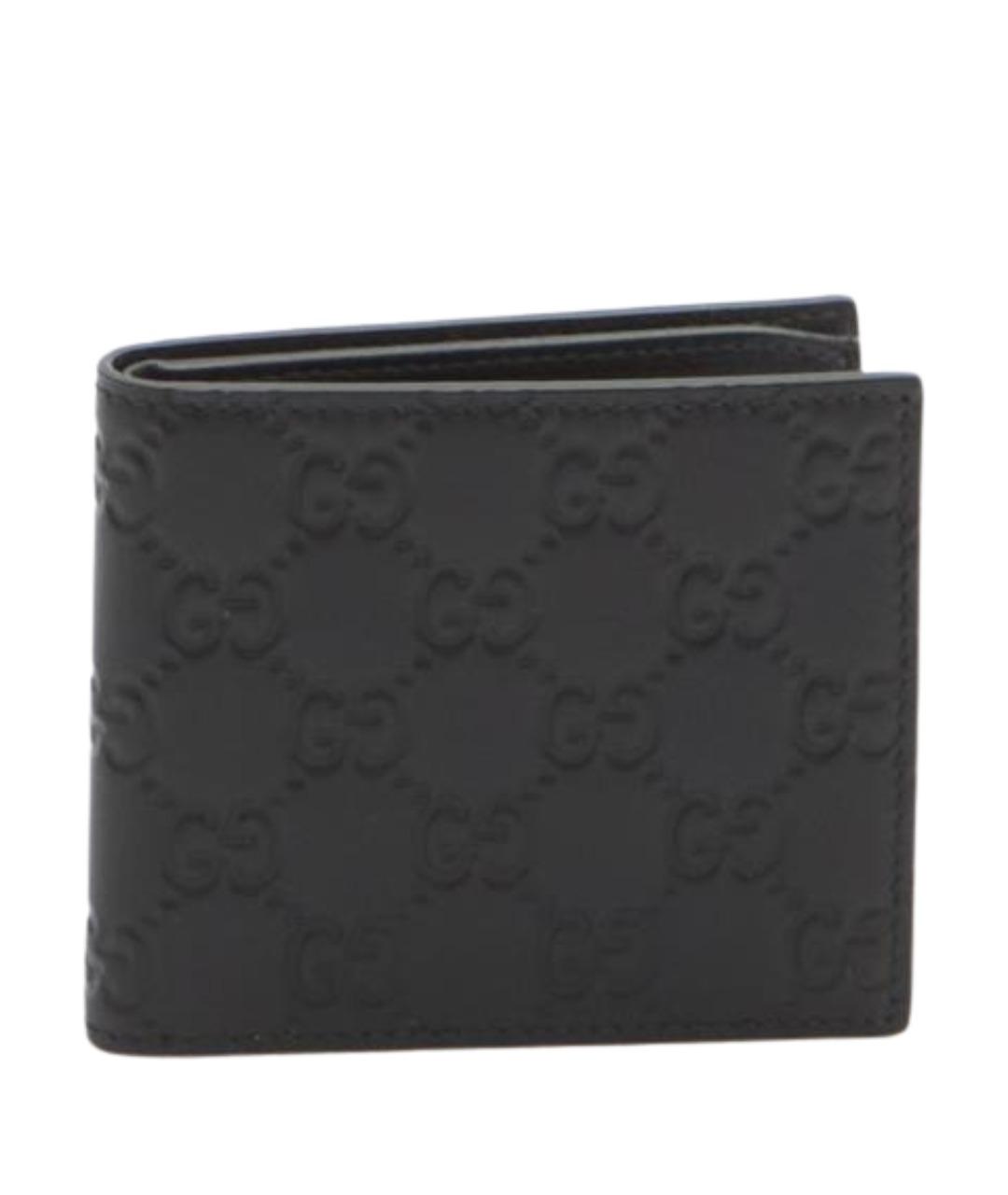 GUCCI Черный кожаный кошелек, фото 1