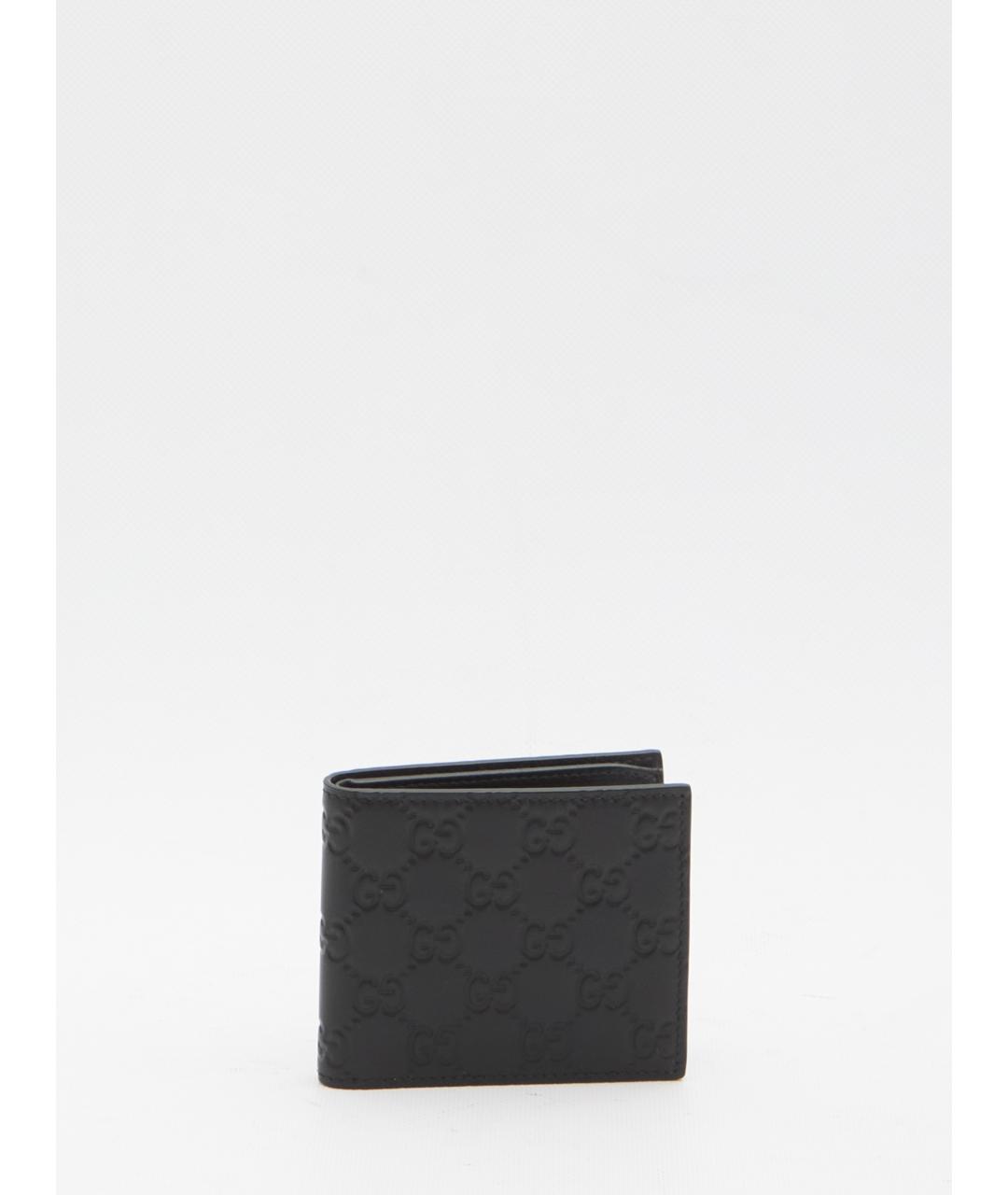 GUCCI Черный кожаный кошелек, фото 5