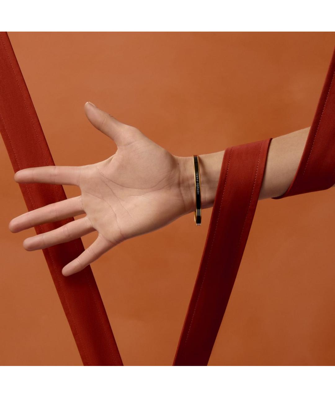 HERMES Черный браслет, фото 2