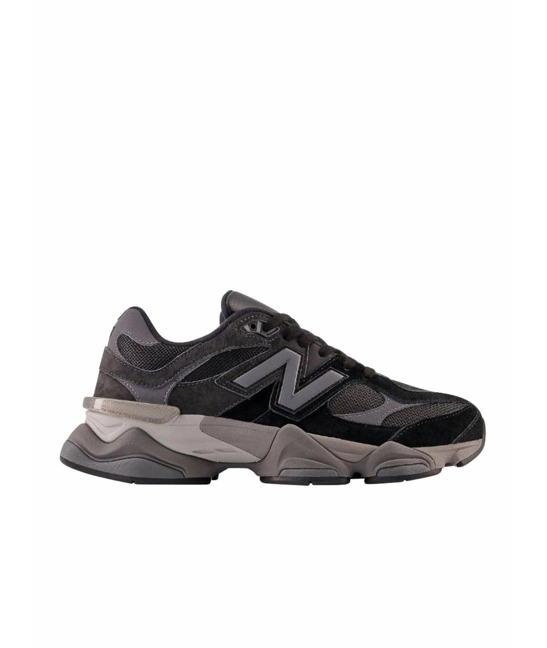 NEW BALANCE Черные замшевые низкие кроссовки / кеды, фото 1