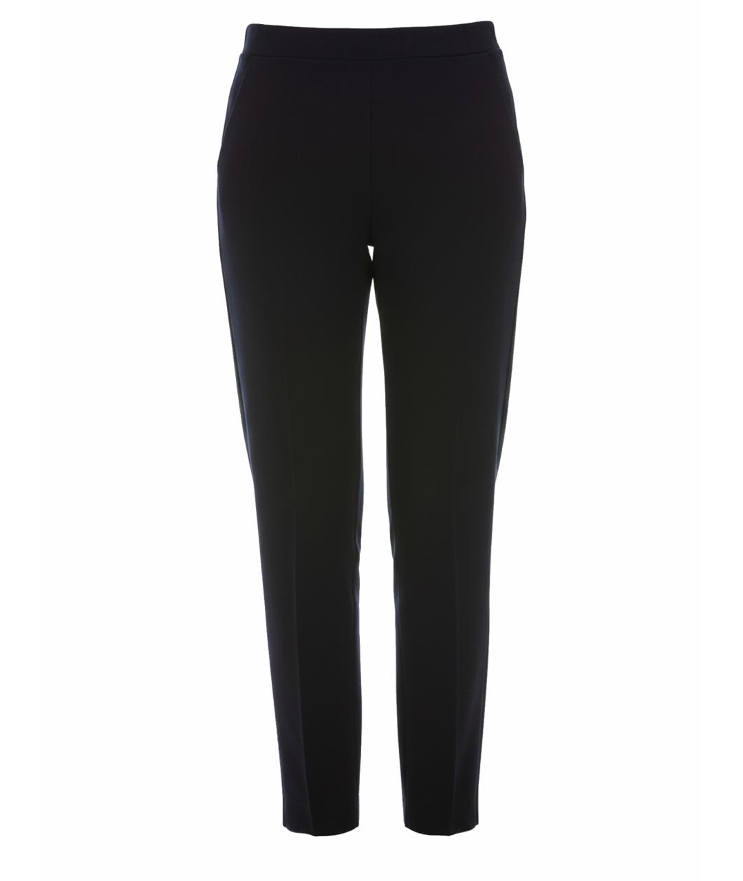 LE TRICOT PERUGIA Синие вискозные прямые брюки, фото 1