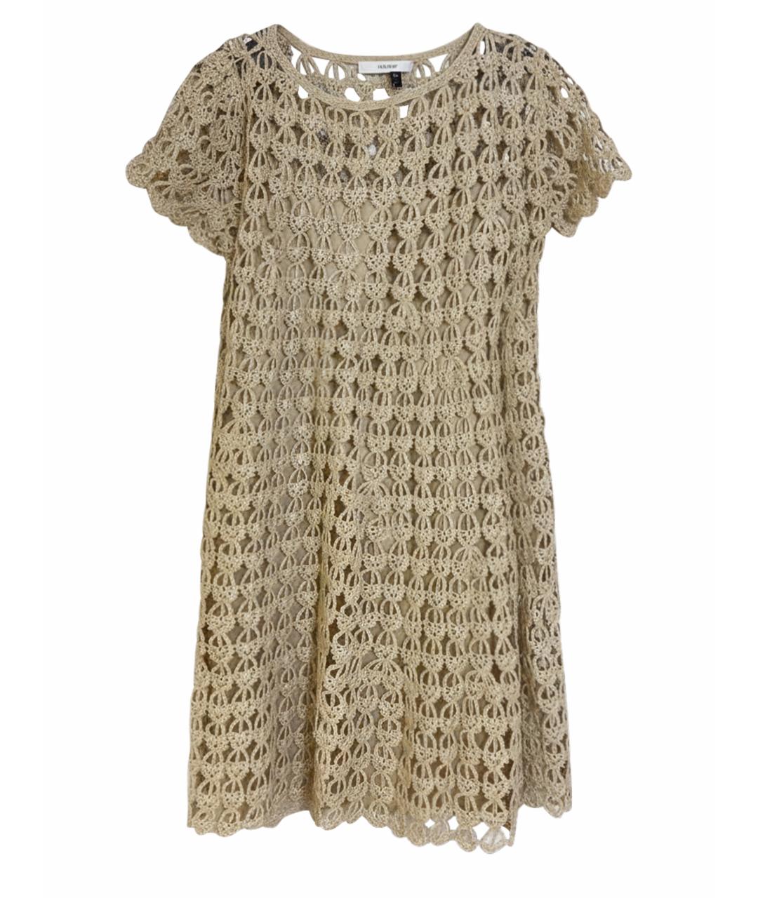 DOLCE&GABBANA Бежевое шерстяное повседневное платье, фото 1