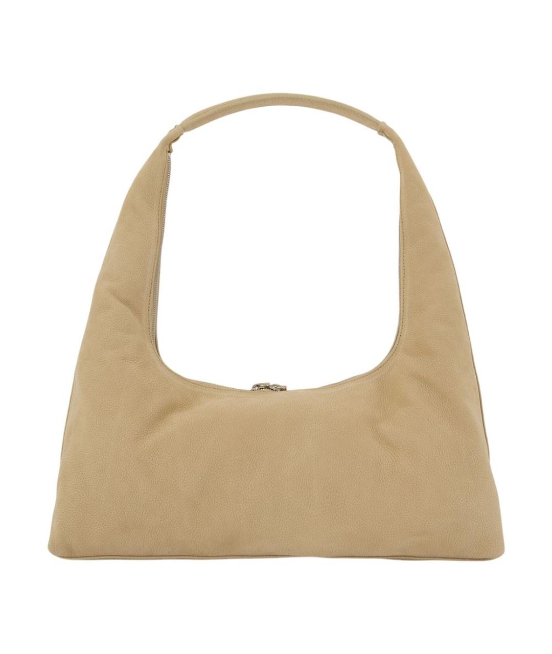 MARGESHERWOOD Бежевая замшевая сумка через плечо, фото 3