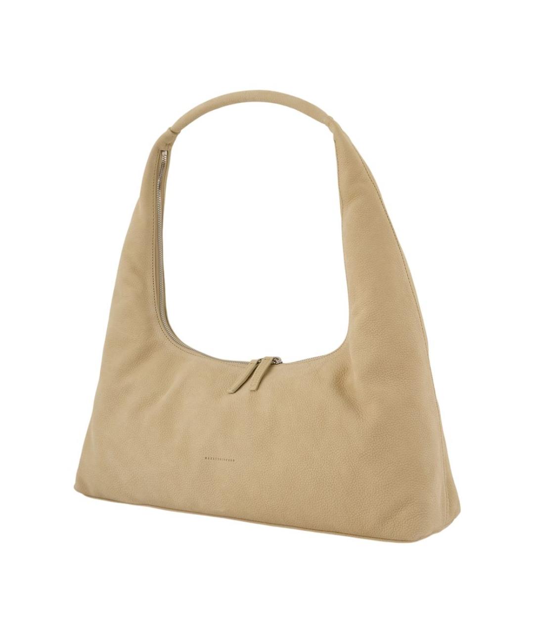 MARGESHERWOOD Бежевая замшевая сумка через плечо, фото 2