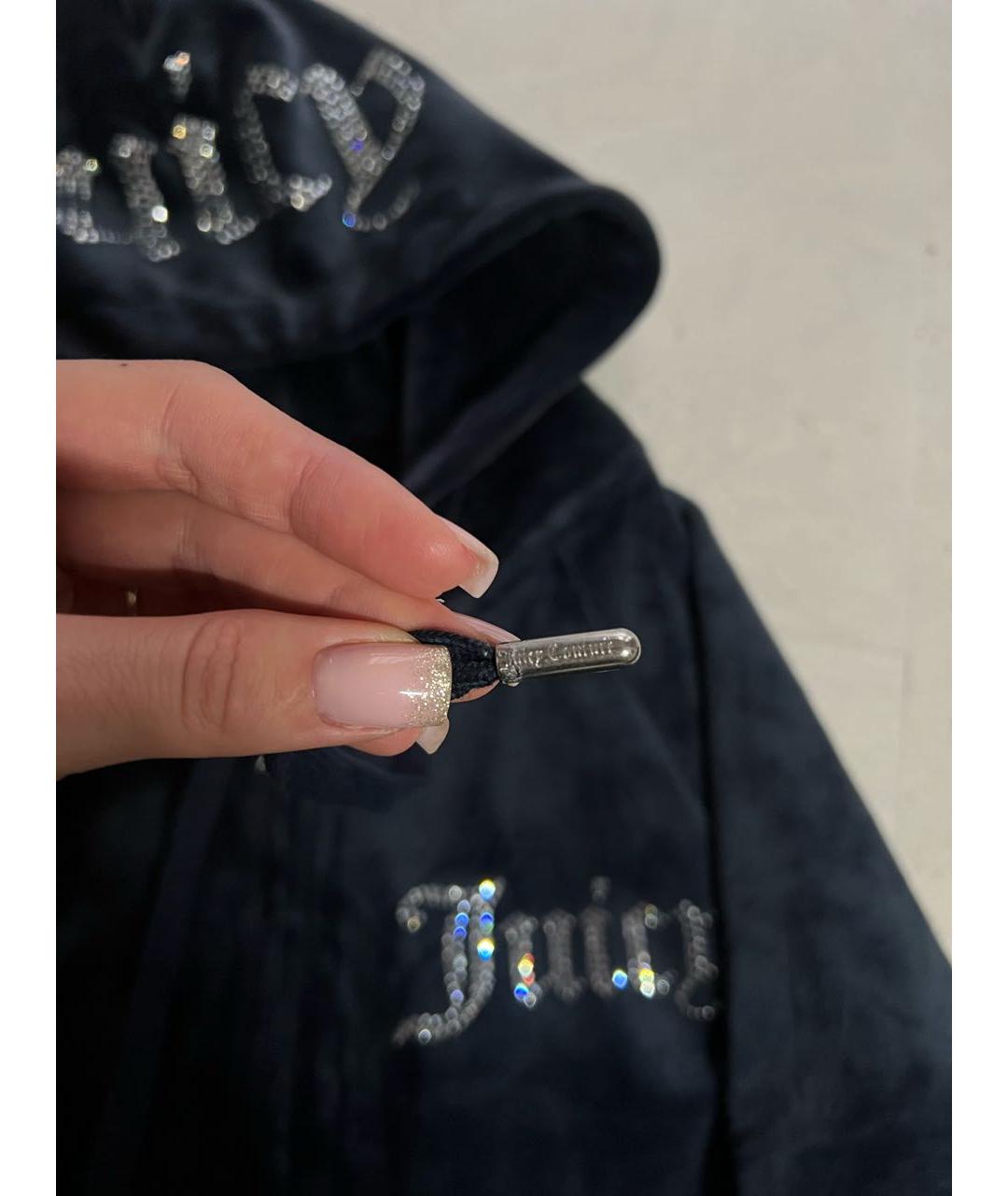 JUICY COUTURE Темно-синий велюровый спортивные костюмы, фото 6