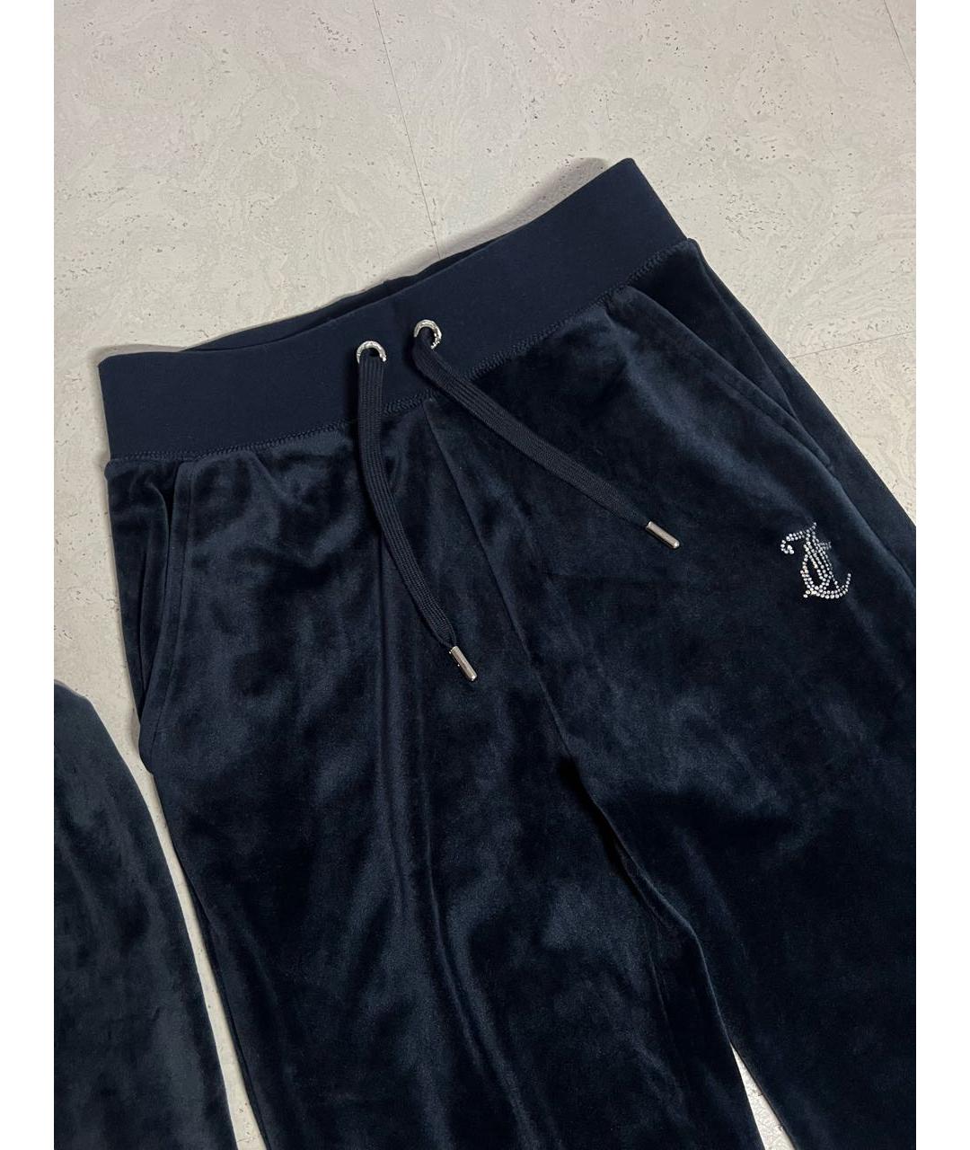 JUICY COUTURE Темно-синий велюровый спортивные костюмы, фото 4