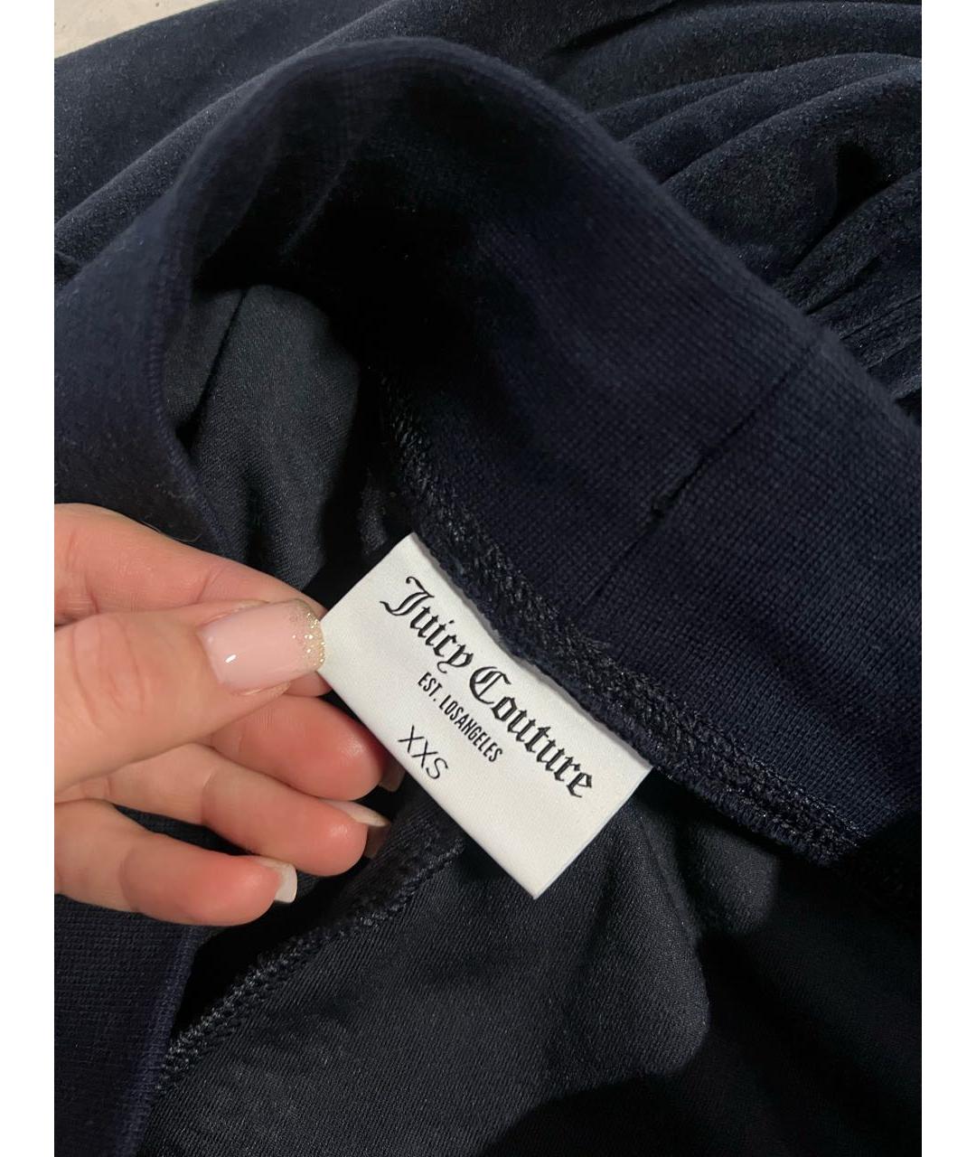 JUICY COUTURE Темно-синий велюровый спортивные костюмы, фото 7