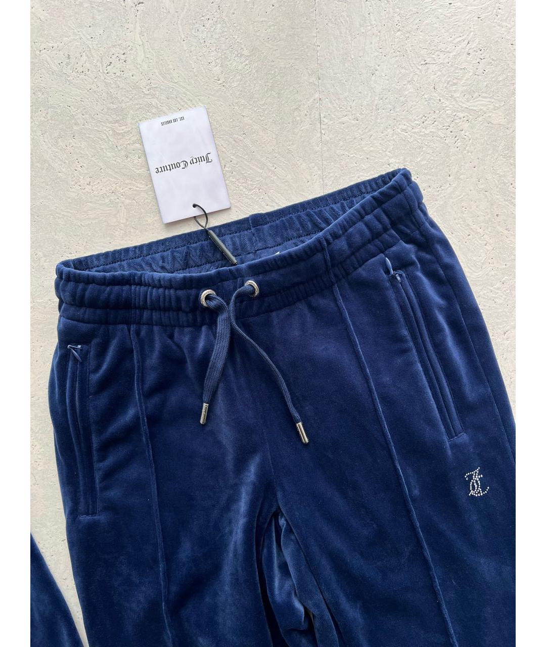 JUICY COUTURE Синий велюровый спортивные костюмы, фото 5