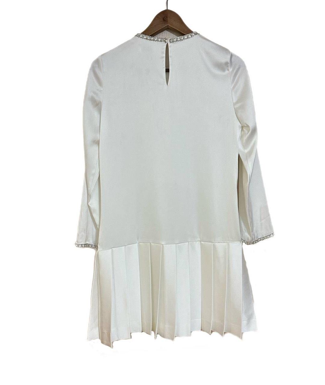 SANDRO Белое хлопковое повседневное платье, фото 2