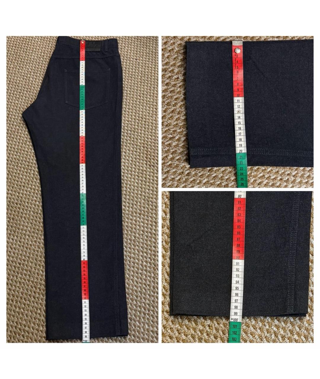 BRIONI Серые хлопковые прямые джинсы, фото 7