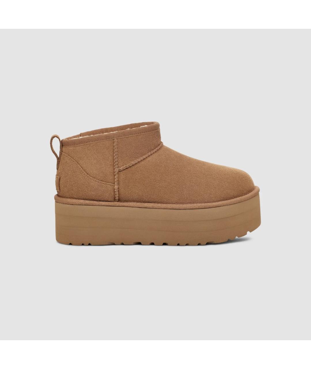 UGG AUSTRALIA Коричневые замшевые ботинки, фото 7
