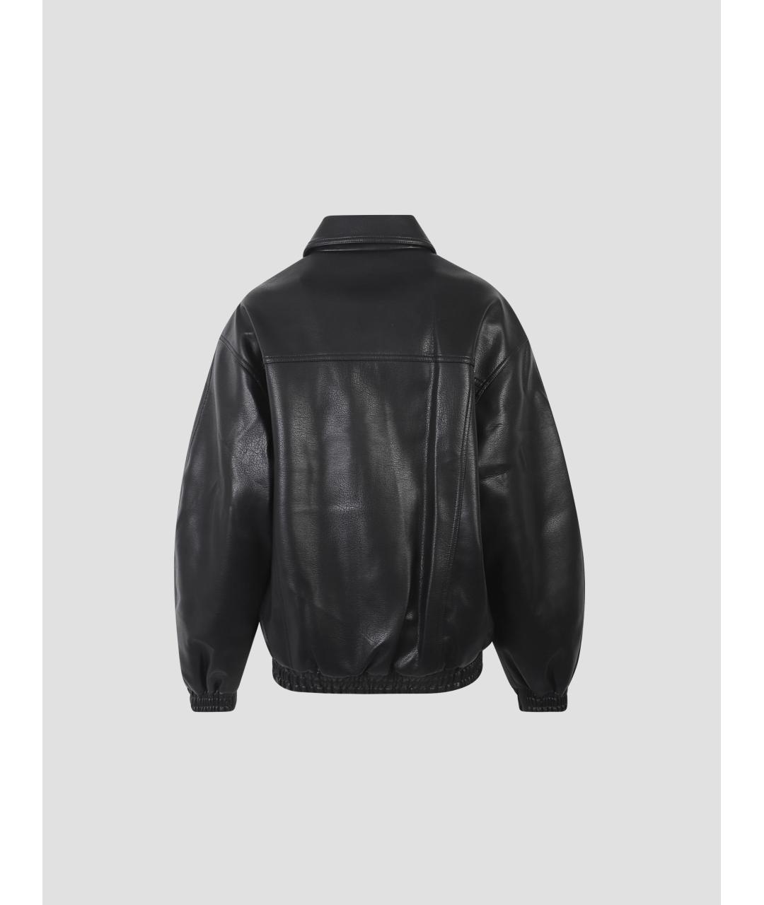 THE FRANKIE SHOP Черная полиуретановая куртка, фото 2